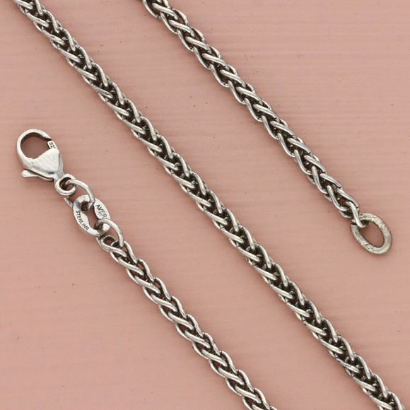 James Avery Jewelry James Avery Sterling Silver Medium Spiga Chain Necklace Size 2in Poshmark